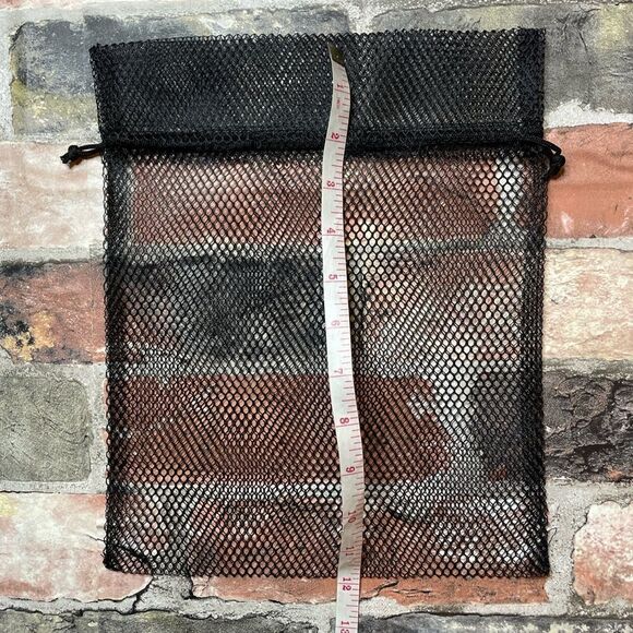 5 for $25🔥Pack of 10- 9.5"X10" Black Mesh Drawstring Bags - Picture 5 of 5